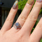 Certificated 1ct. Moissanite Chrysanthemum floral sterling silver Ring,wedding ring, Groomsman gifts,Bridesmaid Gifts