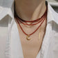 3mm+ Natural Faceted diamond Cut Gemstone,Prehnite,Garnet,super shinning Fire illuminate,Triple Wrap Bracelet,Long necklace