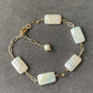 Premium AAA+ freshwater baroque rectangle blue illuminate box link handmade bracelet,gift for her,birthday gift