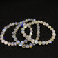 A grade Natural gray Labradorite moonstone round bead bracelet 7MM 10mm