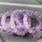 Natural Amethyst Light Purple ,Violet,Lavender,Purplevine,Trendy Purple tone short barrel Bracelet
