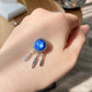 AAA Grade Natural blue Kyanite star both side use magic Dreamcatcher charm necklace