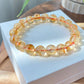 Hight Grade ALL MOST CLEAR Natural Citrine Round gemstone bead Bracelet Necklace 7mm 10mm