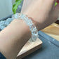 AAA Grade Natural Loaf Sugar cube shape White Crystal Rock crystal White Qaurtz Bead Bracelet
