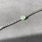 Super shinning Natural Shinning Green Blue fire Opal Oval Shape Moon and Sun Sterling silver bracelet, gift for her,anniversary gift