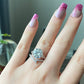 Certificated 1ct. Moissanite Princess Crown sterling silver Ring,wedding ring, Groomsman gifts,Bridesmaid Gifts