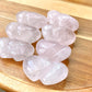 AA high quality Nature Raw Rose quartz puffy heart shape crystal ornament home decoration