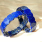 AAAA Natural Lapis Lazuli gemstone oval shape wide bracelet Energy Protection Meditation Spiritual