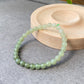 Rare Good Grade  Nephrite Hetian Jade Biyu ,Round Gradient Green Bracelet 6MM