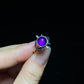 Gibeon Meterite ring, Sterling silver blue gray Anniversary Tungsten ring, gift for her,gift for him