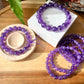 AAAA High Quality Natural Amethyst Brazil round bead bracelet,Deep purple  7mm 8mm 9mm 11mm 13mm