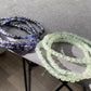 4mm+ Natural Prehnite,Iolite Cordierite Square Cube Faceted diamond Shin Gemstone Beaded Bracelet