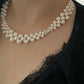 Natural Freshwater pearls The stars wedding  Necklace,personized Necklace, choker,Bridesmaid Gifts,wedding gift
