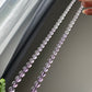 Rare High Clear Natural Lavender Milky Amethyst gradient Change color mix size Bead Necklace 6-14MM