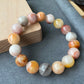 Natuarl Red Brown caramel Rutilated Quartz,Rabbit hair Crystal Round Beaded Bracelet 7mm/9mm/10mm/11mm/12mm