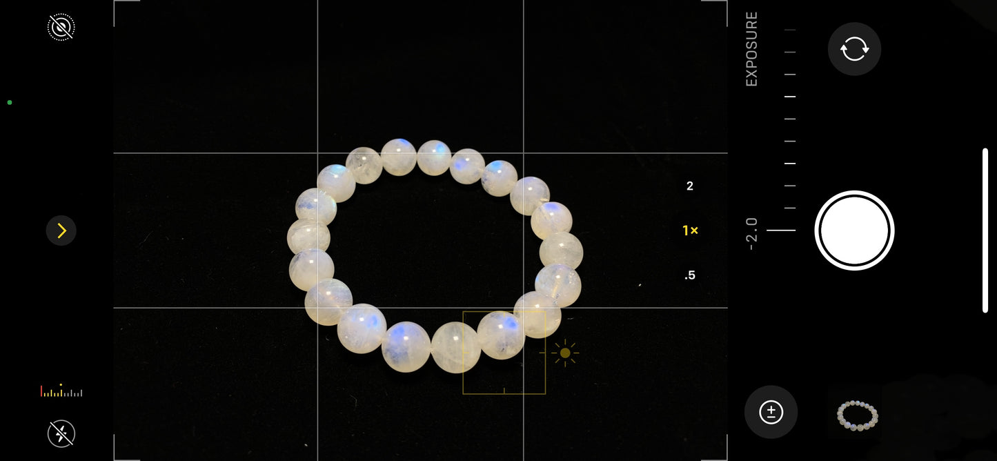 India TOP AAAAA grade Mermaid illuminate fire nature rainbow moonstone bead bracelet Labradorite