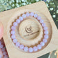 AAAA grade Lavender Lithium kunzite stone Quartz Purple Crystal Smooth Round cat eye fire Beads bracelet，handmade bracelet 7mm