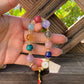 sunstone，rose quartz，Blonde crystal，Turquoise ，Amethyst，Rhodonite，Black Rutilated ，Lapis Lazuli，aquamarine all in one bracelet