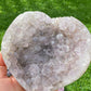 Big Size Natural RARE Amethyst Raw Rock Heart Crystal Quartz Meditation Healing,Druzy Agate Heart Shape Stone,Valentine's Day Gift