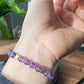 Natural Amethyst Bamboo Butterfly Hanfu made to order bracelet,Valentine Gifts 7mm+