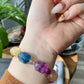 Natural Unicorn FLuorite Hand Carved Bunny  Rabbit,hello kitty,lion head Beaded Bracelet, gift for her,Valentine's  Gift，Friendship Bracelet