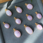 Top Grade Natural Raw Cat eyes illuminate Fire Lilac Purple Kunzite,Lithium,Spodumene,Oval 14K Wire Pendant Necklace