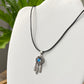 Vintage style Natural moonstone Blue Labradorite  Dreamcatcher Necklace and Ring set
