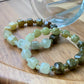 Noble green square shape Tsavorite  gradient bead bracelet8mm/9mm gift for her