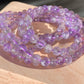AAAA Grade Natural Purple Quartz Rutilated Rainbow shinning Round bead Bracelet Necklace 6mm
