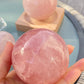 Hight grade 76MM Natural Rose quartz Sphere，Quartz Crystal Ball,Crystal Healing Divination ball,Led light stander