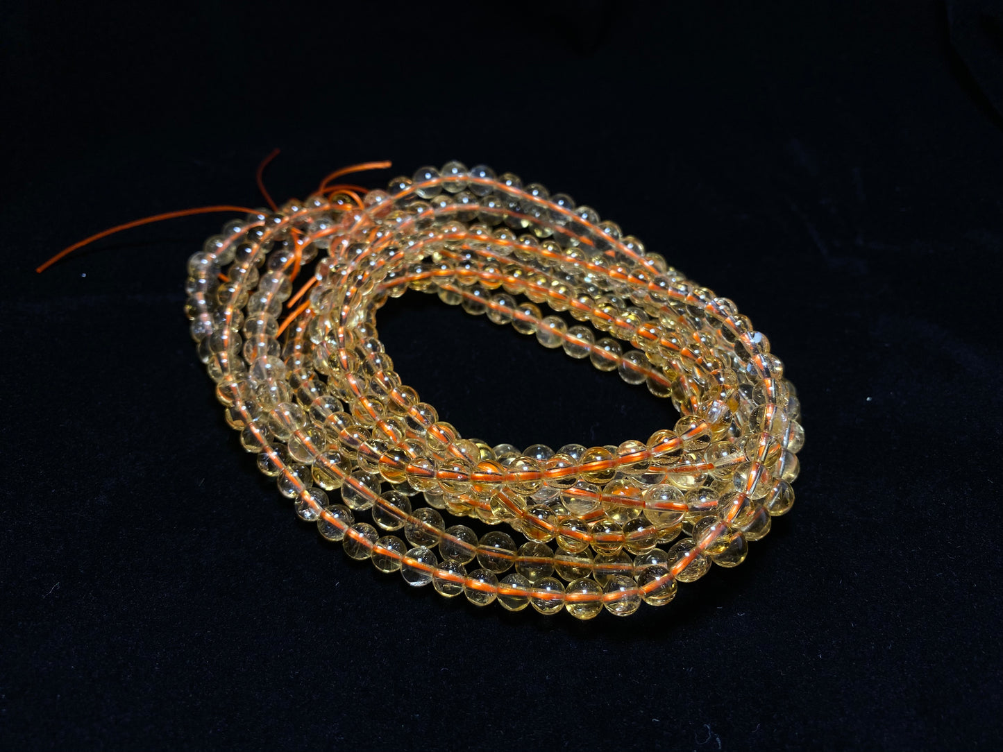 AAAA Grade Natural yellow to gold Citrine round success and wealth bead Bracelet 5mm+ 6mm+,gift for her,handmade bracelet