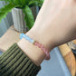 Natural High Grade Strawberry Quartz, Aquamarine,Rabbit hair Rutilated Quartz color block Two tone Butterfly Bracelet 6-7MM