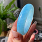 AAAAAA Grade Clear Blue sky cloud Surround Natural Aquamarine Bangle Gemstone Bracelet  56.8mm BA8354