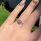 2ct. Champagne Moissanite Ring, Champagne Solitaire Ring, Round Moissanite Ring, Moissanite Engagement Ring,  hollow out Heart gift for her