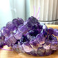 Natural Amethyst oval diamond cut brillian shin Purple Crystal Bracelet bangle bracelet bead