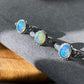 Natural Grade Rainbow Fire Opal Hand Carved Sterling Silver Mid-Century  Adjustable Ring,gift for her,gift for him