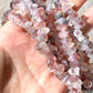 AAAA Nautral irregular Super Seven crystal long bead necklace / bracelet crystal stone 9mm 10mm