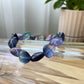 Heart shape cuty green purple fluorite gradient Handmade beads bracelet-Spiritual Healing and Self-Exploration