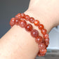 High Quality Sunstone  healing crystal，with rainbow inside bead bracelet necklace 5mm,7mm,8mm,10mm