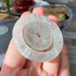 Natural Rare Green Mica Quartz Crystal Double Donut Circle Ring Pendant