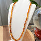 AAAA Natural  perfect round Baltic Amber Beads necklace Gradient size 5mm to 8mm+