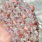 AAAA Nautral irregular Super Seven crystal long bead necklace / bracelet crystal stone 9mm 10mm