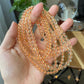 AAAA Grade Natural yellow to gold Citrine round success and wealth bead Bracelet 5mm+ 6mm+,gift for her,handmade bracelet