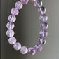 Natural Grade Light Purple，Gradient Lavender Purple Amethyst Round Bead Bracelet，meditation  jewelry