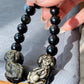 High Rare Grade Natural Golden Obsidian with Hand Craved Pixiu,Brave Troops Charm Bead bracelet, gift for him