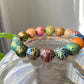 Museum of Art China lacquer Coated on black ebony and mother of pearl Bead Bracelet 12mm+，gift for her, gift for mom,gift for wife