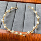 Natural Freshwater pearls 14K gold filled wire bangle bracelet,handmade bracelet, gift for her,  custom bracaelet