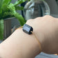 Natural Raw Protection Black Tourmaline Crystals,Meditation Stones 14K gold Adjustable slide closed Bracelet