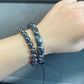 AAAAA Terahertz Tumble Stone Cubes,Recharge & Reignite Your Energy- Rejuvenate Your Mind Bracelet, gift for her, gift for him