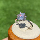 Brilliant cut Moissanite 2 CT. certified sterling silver Star Heart prong Moissanite ring,gift for her,anniversary gift